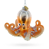 Bright Octopus Blown Glass Christmas Ornament in Multi color