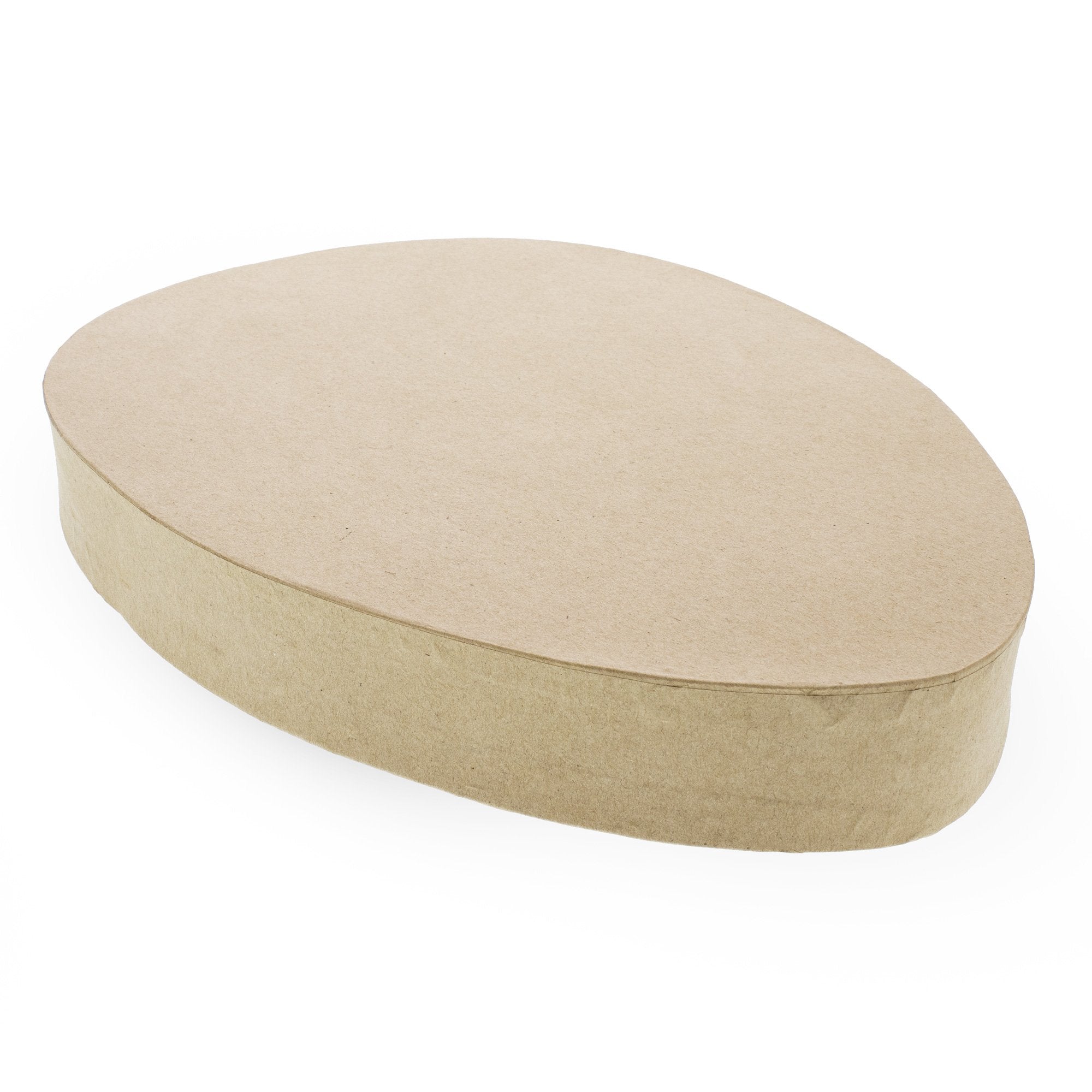 Large Unfinished Unpainted Paper Mache Easter Egg DIY Craft  11.5 Inches in Beige color Oval