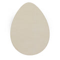 5.1-Inch DIY Unfinished Wooden Egg Craft Cutout in Beige color Oval