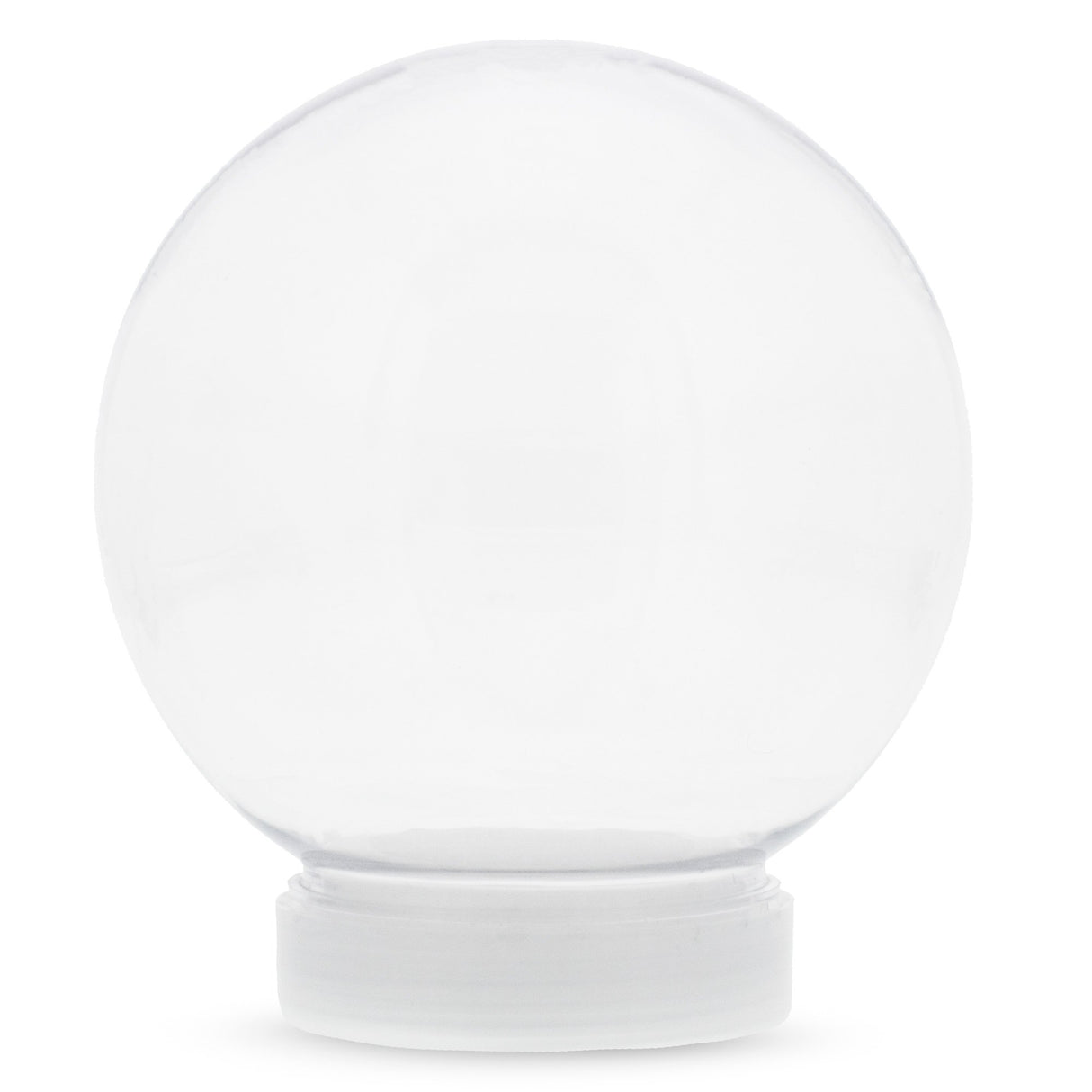 Create your Plastic Water Snow Globe DIY Craft 5.8 Inches in Clear color, Round shape