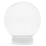 Create your Plastic Water Snow Globe DIY Craft 5.8 Inches in Clear color, Round shape