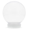 Create your Plastic Water Snow Globe DIY Craft 5.8 Inches in Clear color, Round shape