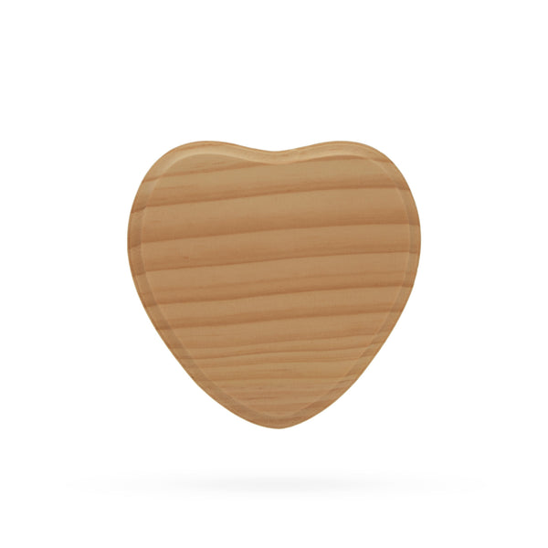 Unfinished Unpainted Wooden Heart Shape Plaque DIY Unpainted Craft 6 Inches by BestPysanky