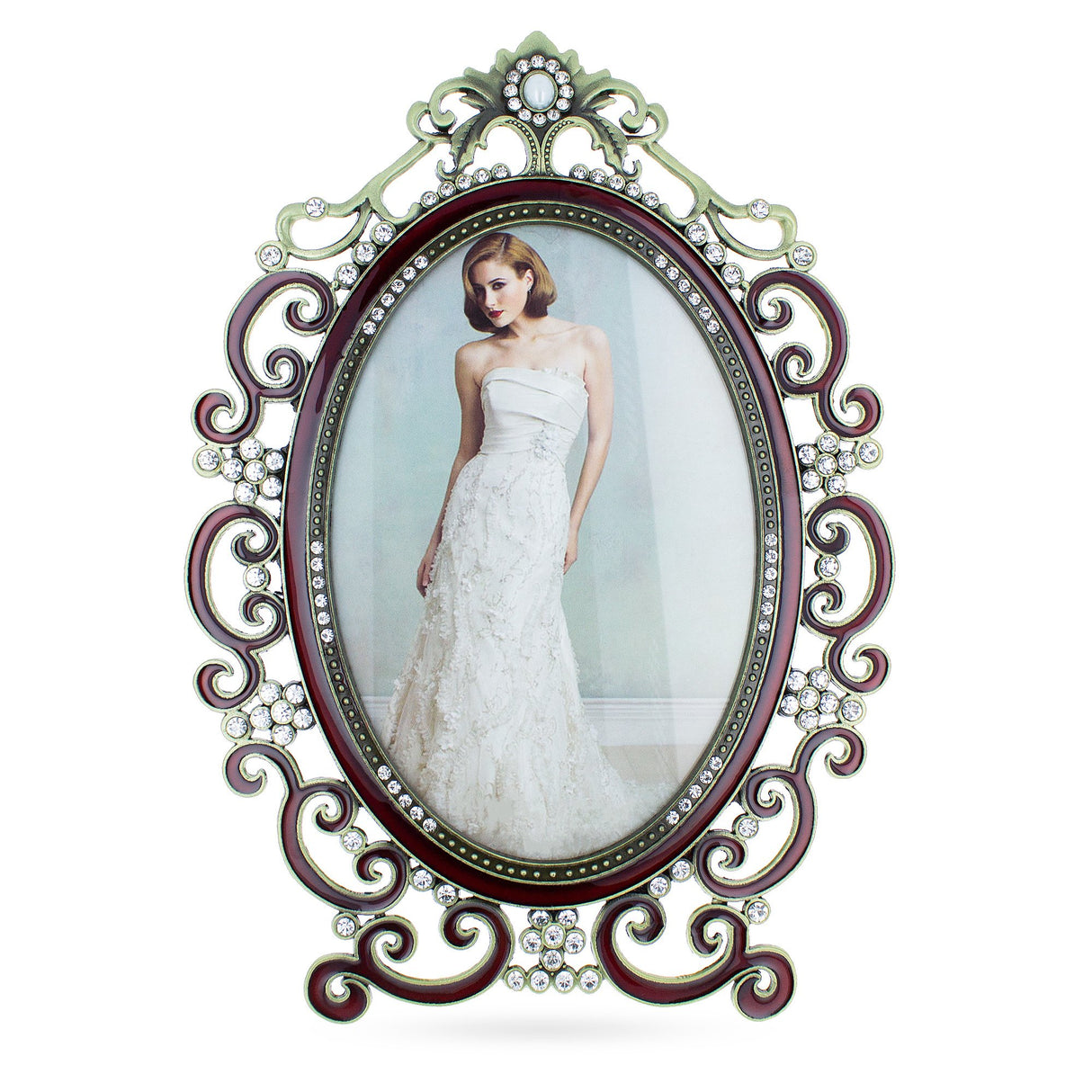 Royal Style Picture Frame 9.7 Inches in Multi color, Oval shape