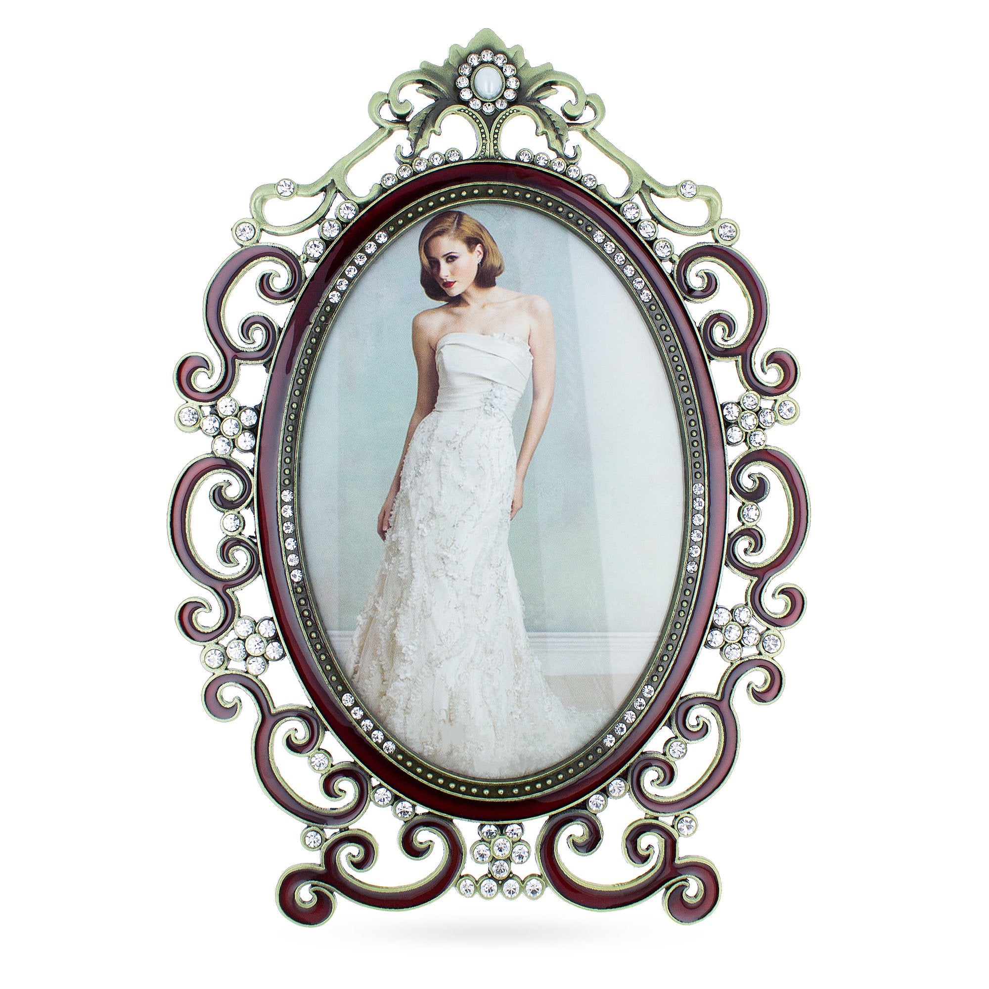 Royal Style Picture Frame 9.7 Inches in Multi color Oval