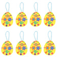 Set of 12 DIY Easter Egg Ornament Craft Kit in Multi color, Oval shape