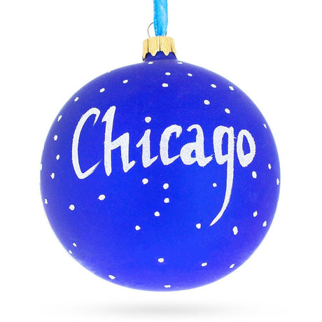 Buy Christmas Ornaments Travel North America USA Illinois Chicago by BestPysanky Online Gift Ship