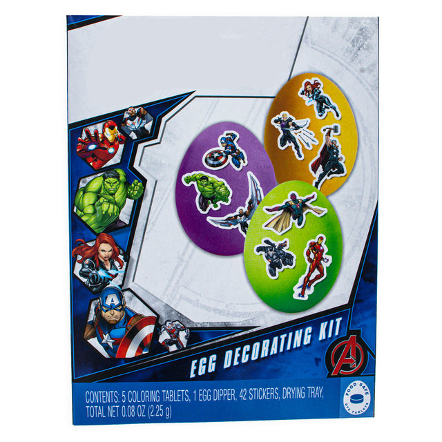 42 Cartoon Character Stickers Easter Egg Decorating Kit in  color