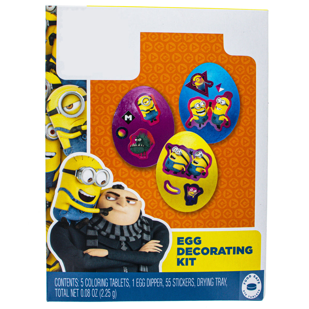 55 Cartoon Character Stickers Easter Egg Decorating Kit in Multi color