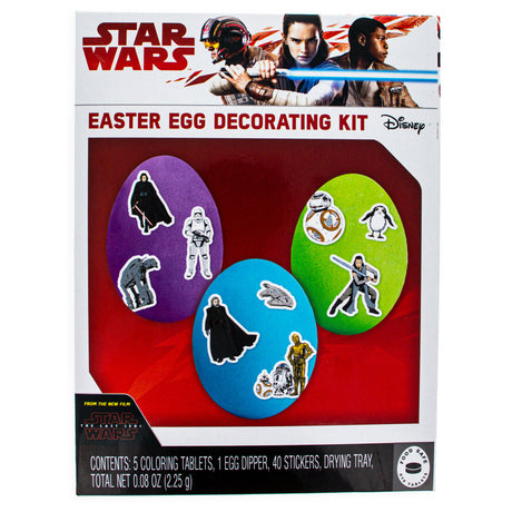 40 Cartoon Character Stickers Easter Egg Decorating Kit in Multi color,  shape