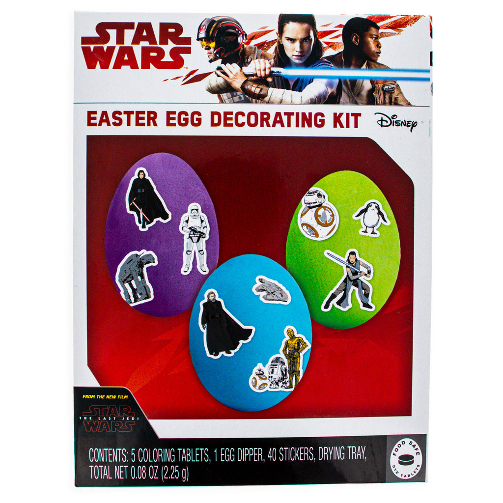 40 Cartoon Character Stickers Easter Egg Decorating Kit in Multi color