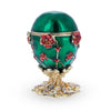 1899 Pansy Royal Imperial Easter Egg in Green color, Oval shape
