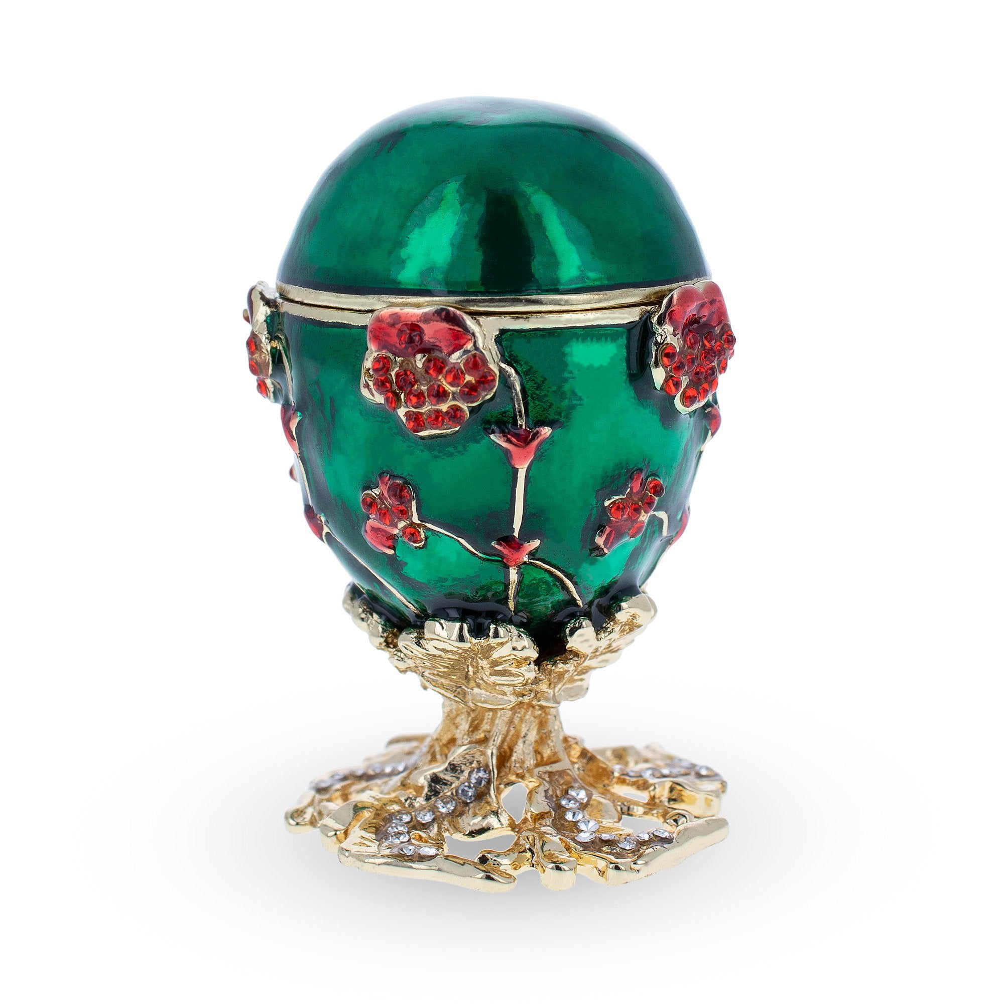1899 Pansy Royal Imperial Easter Egg in Green color Oval