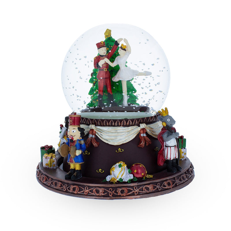 Enchanted Nutcracker Ballet: Spinning Musical Water Snow Globe with Clara