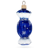 Blue Candy Glass Christmas Ornament in Blue color