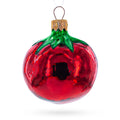 Red Tomato Mini Glass Christmas Ornament 2.8 Inches in Red color Figurine