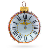 Pocket Watch with White Dial Glass Ornament 3.2 Inches in Multi color Round