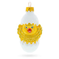 Baby Chick in Egg Glass Christmas Ornament in Yellow color Figurine