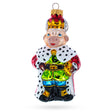 Glass Bull the King Glass Christmas Ornament in Multi color