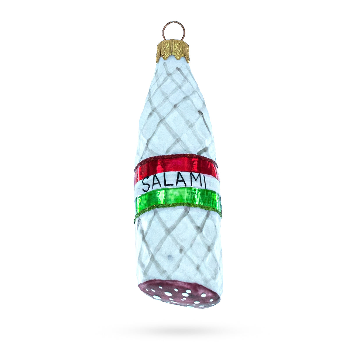 Glass Hard Salami Glass  Christmas Ornament in Multi color