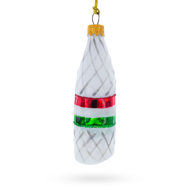 Hard Salami Glass  Christmas Ornament in Multi color,  shape