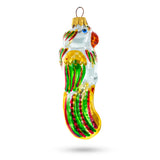 Vibrant Parrot Glass Christmas Ornament in Multi color