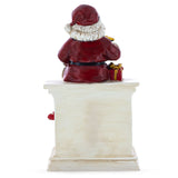 Shop Santa Sitting on a Fireplace LED Lights Figurine 7.75 Inches. Buy Christmas Decor Figurines Santa AL Red   for Sale by Online Gift Shop BestPysanky Santa Claus figurine decoration