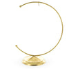 Elegant C-Shape Gold Metal Dimensional Solid Base Ornament Display Stand 5.9 Inches in Gold color,  shape