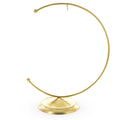 Crescent Moon Gold Metal Ornament Display Stand 8.8 Inches (Poland) in Gold color