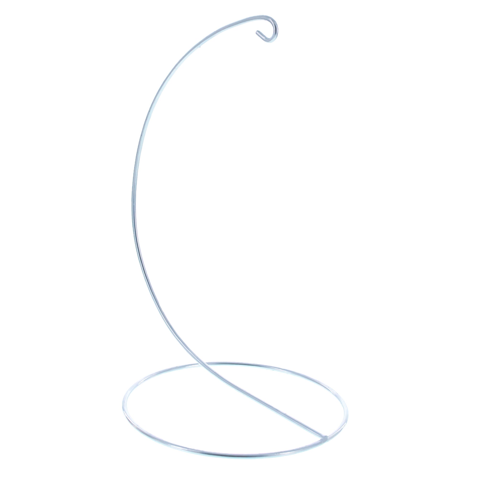 Open Frame Silver Metal Ornament Display Stand 9.2 Inches (Poland)Poland , dimensions in inches: 9.2 x 5.2 x 3