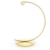 Metal Elegant Curved Gold Metal Solid Round Base Ornament Display Stand 5.9 Inches in Gold color