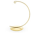 Gold Curved Metal Solid Round Base Ornament Display Stand 5.9 Inches in Gold color