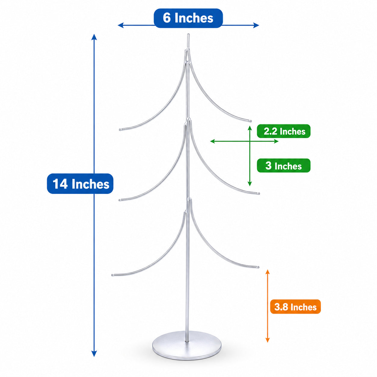 BestPysanky online gift shop sells display hangers holders multiple single metal wire chrome decorative golden silver tabletop decor small large