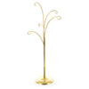 Metal Five Hands Gold Metal Solid Round Base Ornament Display Stand 12.4 Inches in Gold color
