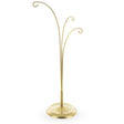 Metal Three Hands Gold Metal Solid Round Base Ornament Display Stand 11 Inches in Gold color