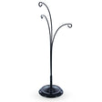 Black 3 Hands Metal Round Base Ornament Display Stand 11 Inches in Black color