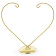 Distand Double Heart Gold Metal Round Base Ornament Display Stand 9 Inches in  color