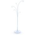 Five Hands White Metal Solid Round Base Ornament Display Stand 12.4 Inches in White color