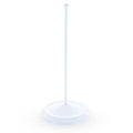 Upright White Metal Christmas Tree Topper Finial Stand Display Stand 7.2 Inches (Poland) in White color