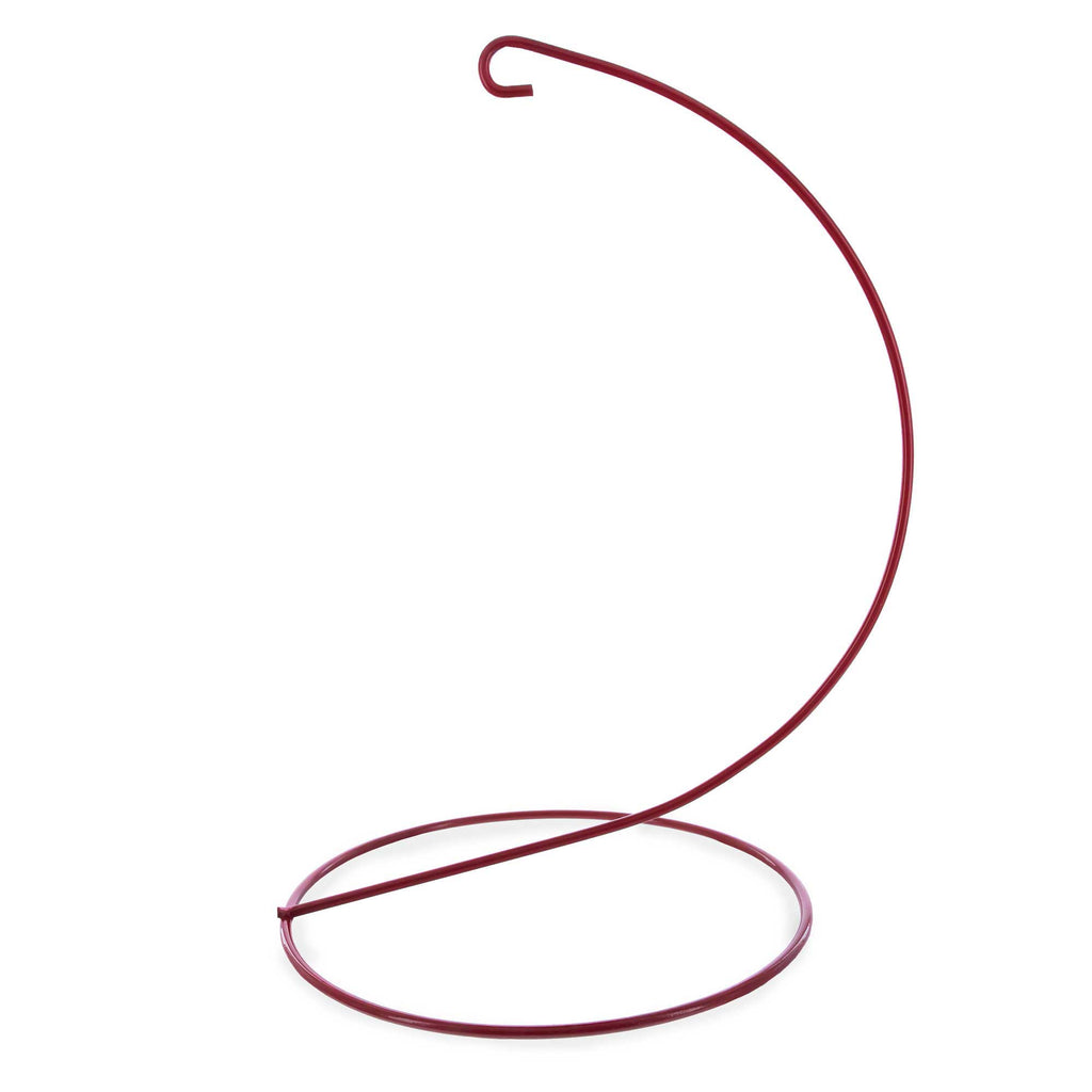 Open Frame Red Painted Metal Ornament Display Stand 9.2 Inches (Poland) in Red color