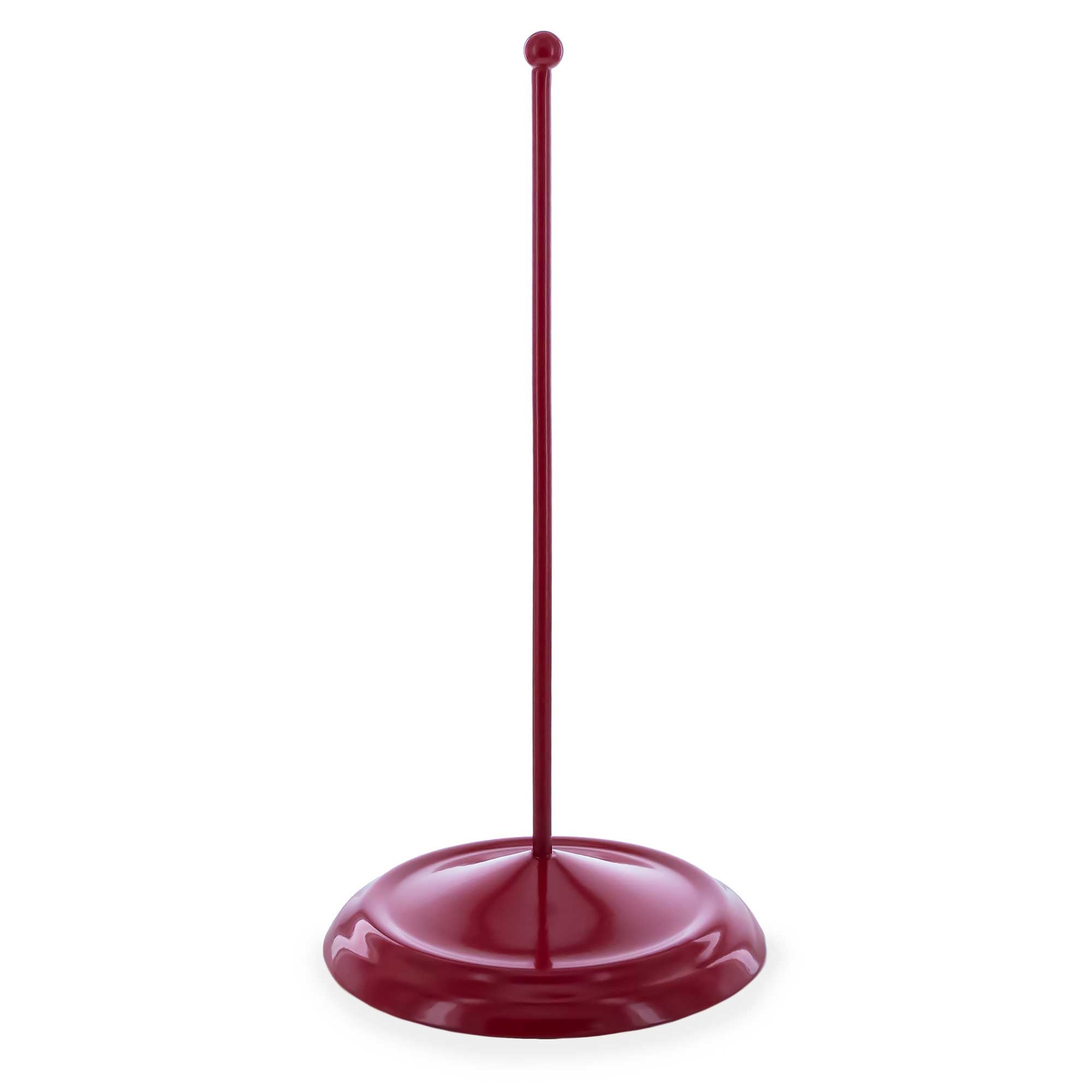 Upright Red Painted Metal Christmas Tree Topper Finial Stand Display Stand 7.2 Inches (Poland) in Red color