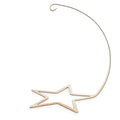 Star Base and Curled Arm Gold Metal Ornament Display Stand 5.9 Inches (Poland) in Gold color