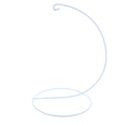 White Modern Minimalist Metal Ornament Display Stand 5.9 Inches in White color