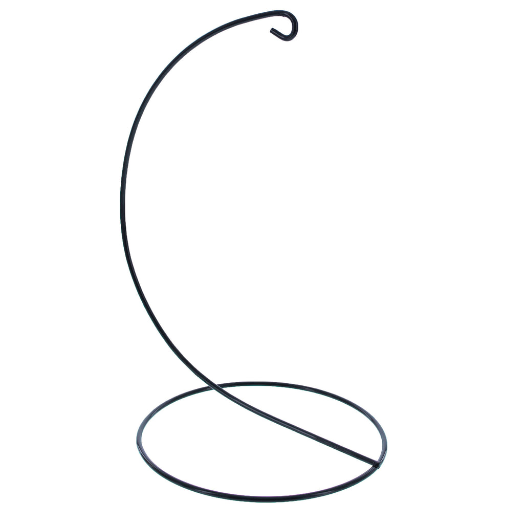 Open Frame Black Painted Metal Ornament Display Stand 9.2 Inches (Poland)Poland , dimensions in inches: 9.2 x 5.2 x 3