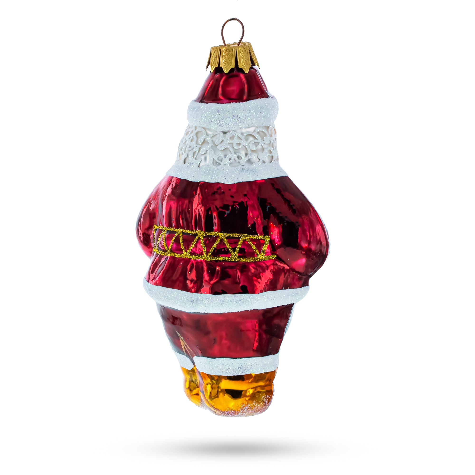 BestPysanky online gift shop sells santa blue mittens glass christmas ornament ornaments red german hand painted mouth blown gift boxed made ukraine holiday decor hanging collectible tree display