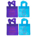 Set of 4 Easter Tote Bags 6 Inches x 9 Inches in Multi color