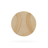 Baseball Unfinished Wooden Shape Craft Cutout DIY Unpainted 3D Plaque 6 Inches in Beige color, Round shape