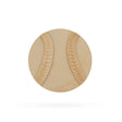Wood Baseball Unfinished Wooden Shape Craft Cutout DIY Unpainted 3D Plaque 6 Inches in Beige color Round
