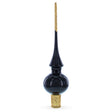 Glass Glossy Black Glass Christmas Tree Topper 11 Inches in Black color Triangle