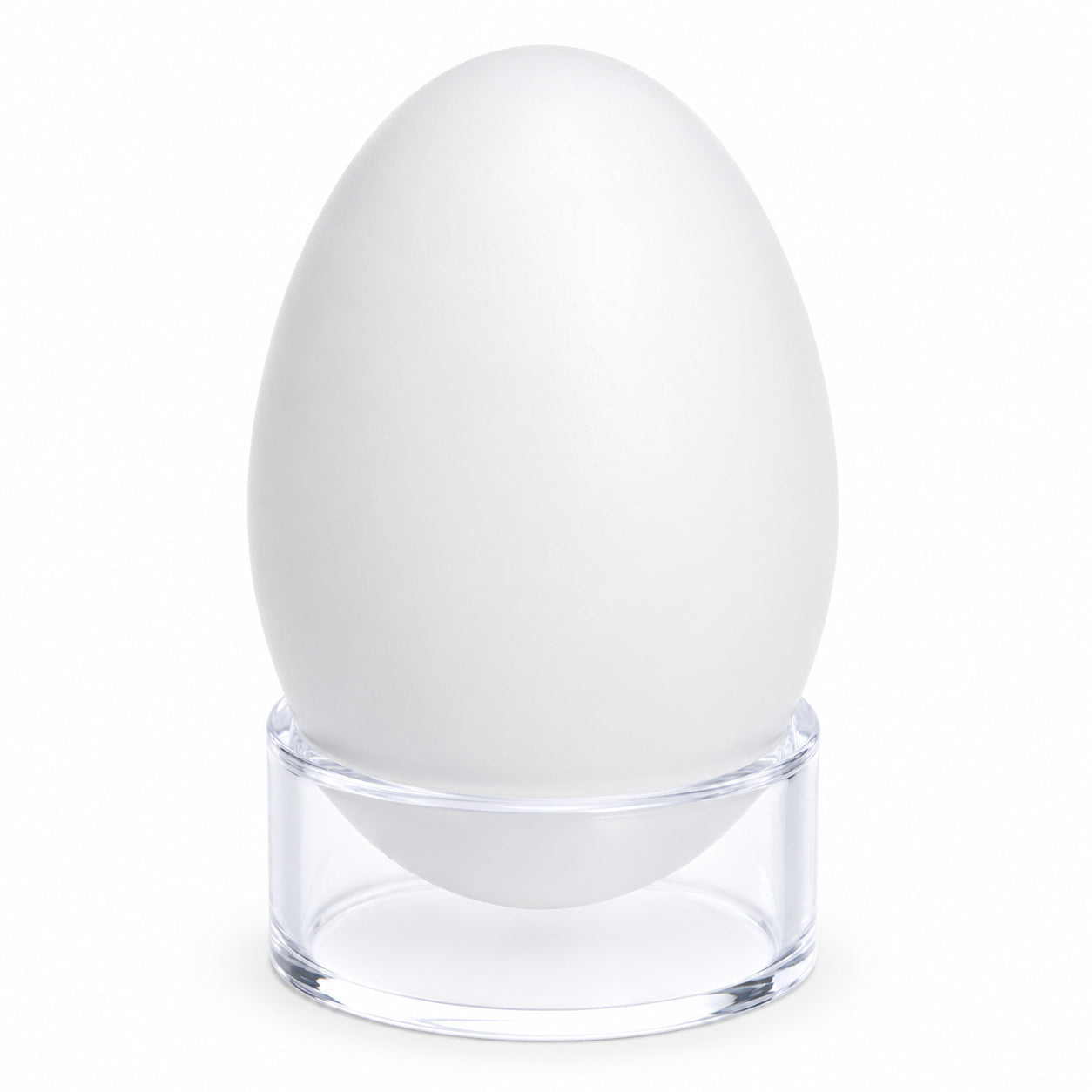 Round Clear Plastic Egg Stand Holder 1.25 Inches DiameterIndia , dimensions in inches: 1.25 x 0.4 x 1.25